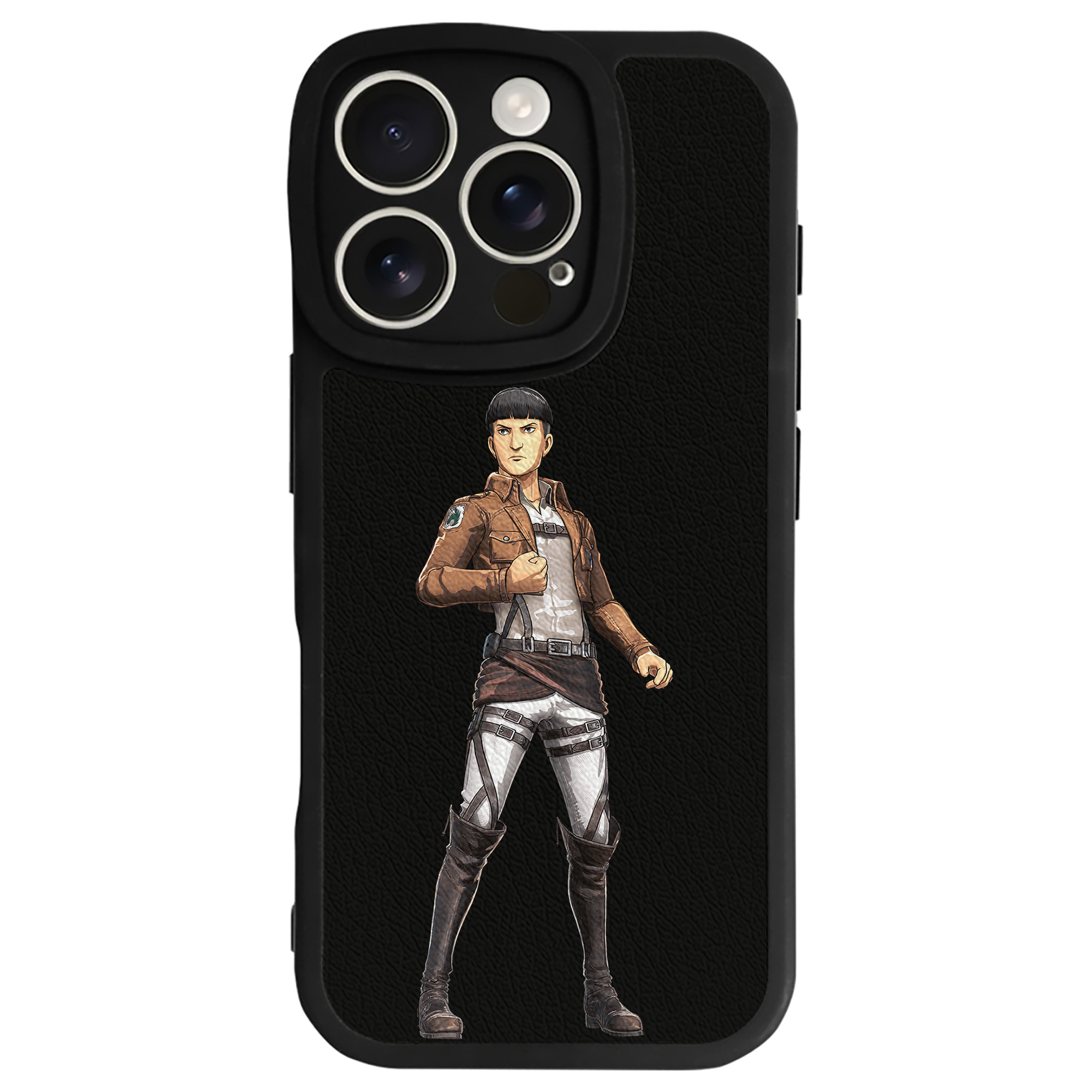 （画像用） 進撃の巨人 Attack on Titan 【iPhone 16シリーズ対応】シリコンスマホケース（レザー調） 材質：シリコン